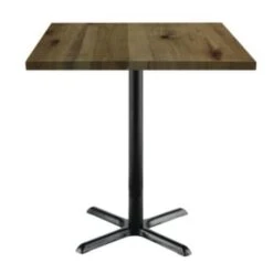 Kfi Seating Urban Loft 36w Square Vintage Wood Break Room Table, Natural