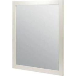 Seasons® 36" X 36" White Wood Framed Mirror -Home Furnishing Store 496652 K Left Lg