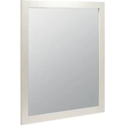 Seasons® 36" X 36" White Wood Framed Mirror -Home Furnishing Store 496652 K Right Lg