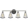 Progress Lighting Gauge 35 In. 4-Light Incandescent Bath Vanity Fixture -Home Furnishing Store 521194 WebOnly Lg