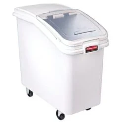 Rubbermaid Prosave White Mobile Ingredient Bin W/ 32 Ounce Scoop -Home Furnishing Store 531854 w DetailedProductView4 Lg