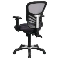 Flash Furniture Mid-Back Dark Gray Mesh Chair With Triple Paddle Control -Home Furnishing Store 555298B WebOnly Lg