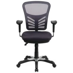 Flash Furniture Mid-Back Dark Gray Mesh Chair With Triple Paddle Control -Home Furnishing Store 555298C WebOnly Lg