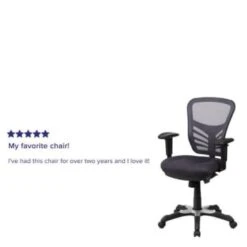 Flash Furniture Mid-Back Dark Gray Mesh Chair With Triple Paddle Control -Home Furnishing Store 555298 w DetailedProductView4 Lg
