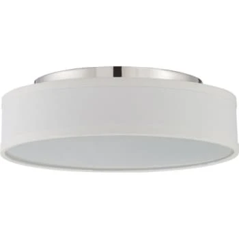 Satco® Heather 18w 1-Light Led Flush Mount Light (Polished Nickel) 3 Satco® Heather 18w 1-Light Led Flush Mount Light (Polished Nickel)
