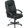 Office Star Products Worksmart High Back Black Executive Eco Leather Chair 1 Office Star Products Worksmart High Back Black Executive Eco Leather Chair -Home Furnishing Store 601675 V Lg
