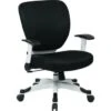 Space Seating Professional Deluxe Task Chair With White Frame, Black Color Seat -Home Furnishing Store 601863 V Lg