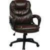 Office Star Products Faux Leather Manager's Chair With Padded Arms 1 Office Star Products Faux Leather Manager's Chair With Padded Arms -Home Furnishing Store 601875 V Lg