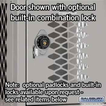 Salsbury Industries® Six Tier Box-Vented Metal Locker-Gray-6 Feet X 12 Inches 6 Salsbury Industries® Six Tier Box-Vented Metal Locker-Gray-6 Feet X 12 Inches - Image 4