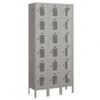 Salsbury Industries® Six Tier Box-Vented Metal Locker-Gray-6 Feet X 12 Inches