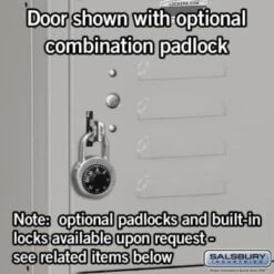 Salsbury Industries® Gray-Six Tier Box Standard Metal Locker-Unassembled -Home Furnishing Store 621099 w DetailedProductView2 Lg