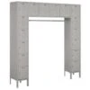 Salsbury Industries® Gray-Six Tier Box Standard Metal Locker-Unassembled