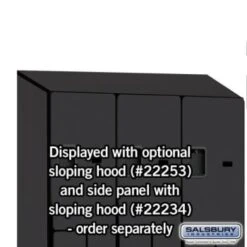 Salsbury Industries® Black-15 Inch Wide S Style-Wood Locker 6 Feet X 18 Inches -Home Furnishing Store 621103 w DetailedProductView7 Lg