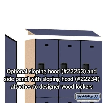 Salsbury Industries® Blue-Double Tier Designer Wood Locker 6 Feet X 18 Inches 10 Salsbury Industries® Blue-Double Tier Designer Wood Locker 6 Feet X 18 Inches - Image 8
