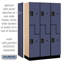 Salsbury Industries® Blue Double Tier S Style-Wood Locker 6 Feet X 18inches -Home Furnishing Store 621172 w DetailedProductView1 Lg