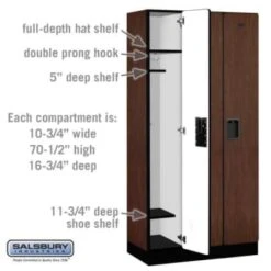 Salsbury Industries® Mahogany Wide-Designer Wood Locker 6 Feet X 18 Inches 14 Salsbury Industries® Mahogany Wide-Designer Wood Locker 6 Feet X 18 Inches -Home Furnishing Store 621185 w DetailedProductView2 Lg