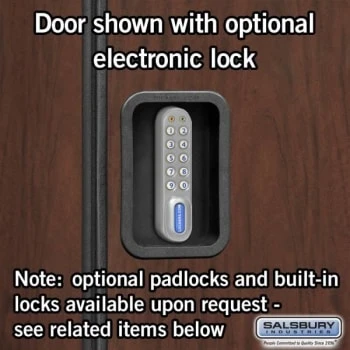 Salsbury Industries® Mahogany Wide-Designer Wood Locker 6 Feet X 18 Inches 9 Salsbury Industries® Mahogany Wide-Designer Wood Locker 6 Feet X 18 Inches - Image 7