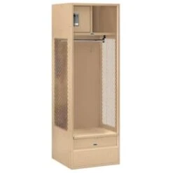 Salsbury Industries® Tan 24 Inch Wide Open Access Metal Locker