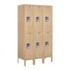 Salsbury Industries® Tan-Double Tier Standard Metal Locker 5 Feet X 15 Inches