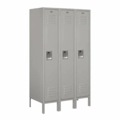 Salsbury Industries® Gray- Single Tier Standard Metal Locker-5 Feet X 18 Inches