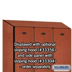 Salsbury Industries® Cherry-Single Tier Designer Wood Locker 6 Feet X 18 Inches -Home Furnishing Store 621363 w DetailedProductView7 Lg