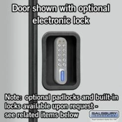 Salsbury Industries® Gray- Triple Tier Designer Wood Locker 6 Feet X 18 Inches -Home Furnishing Store 621366 w DetailedProductView5 Lg