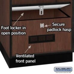 Salsbury Industries® Mahogany Designer Wood Open Access Locker 6feet X 18inches 14 Salsbury Industries® Mahogany Designer Wood Open Access Locker 6feet X 18inches -Home Furnishing Store 621415 w DetailedProductView2 Lg