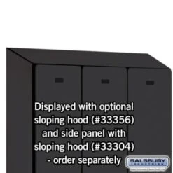 Salsbury Industries® Single Tier-Black-Designer Wood Locker 6 Feet X 18 Inches -Home Furnishing Store 621423 w DetailedProductView7 Lg