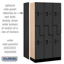 Salsbury Industries® Black-Double Tier S Style-Wood Locker 6 Feet X 18 Inches 13 Salsbury Industries® Black-Double Tier S Style-Wood Locker 6 Feet X 18 Inches -Home Furnishing Store 621437 w DetailedProductView1 Lg