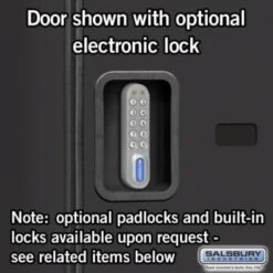 Salsbury Industries® Black-Double Tier S Style-Wood Locker 6 Feet X 18 Inches 17 Salsbury Industries® Black-Double Tier S Style-Wood Locker 6 Feet X 18 Inches -Home Furnishing Store 621437 w DetailedProductView5 Lg