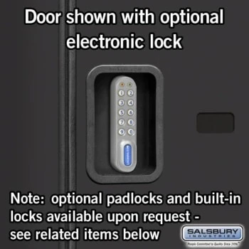 Salsbury Industries® Black-Double Tier S Style-Wood Locker 6 Feet X 18 Inches 9 Salsbury Industries® Black-Double Tier S Style-Wood Locker 6 Feet X 18 Inches - Image 7