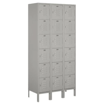 Salsbury Industries® Gray-12 Inch-Standard Metal Locker 6 Feet High X 15 Inches 3 Salsbury Industries® Gray-12 Inch-Standard Metal Locker 6 Feet High X 15 Inches