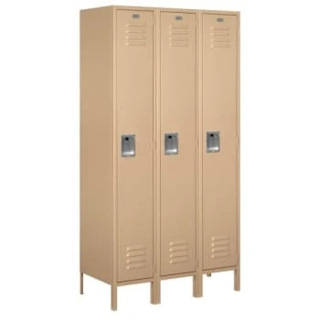 Salsbury Industries® Tan 15 Inch Wide Standard Metal Locker 6 Feet X 18 Inches 3 Salsbury Industries® Tan 15 Inch Wide Standard Metal Locker 6 Feet X 18 Inches