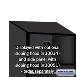 Salsbury Industries® Black-Designer Wood Open Access Locker 6 Feet X 18 Inches -Home Furnishing Store 621460 w DetailedProductView7 Lg