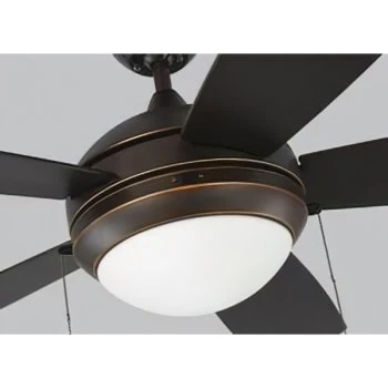 Monte Carlo Discus 52 In. 5-Blade Led Ceiling Fan W/ Light (Roman Bronze) 4 Monte Carlo Discus 52 In. 5-Blade Led Ceiling Fan W/ Light (Roman Bronze) - Image 2