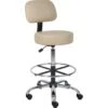 Boss Beige Medical Drafting Stool With Back, Beige -Home Furnishing Store 715499 V Lg