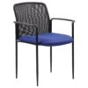 Boss Stackable Mesh Guest Chair Blue -Home Furnishing Store 715666 WebOnly Lg