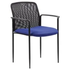 Boss Stackable Mesh Guest Chair Blue