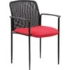 Boss Stackable Mesh Guest Chair Red