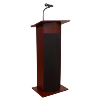 Oklahoma Sound Power Plus Floor Mahogany Lectern 3 Oklahoma Sound Power Plus Floor Mahogany Lectern