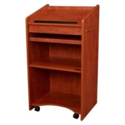 Oklahoma Sound Aristocrat Floor Lectern, Wild Cherry -Home Furnishing Store 723356 w DetailedProductView2 Lg