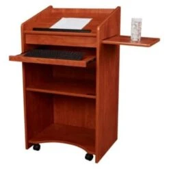 Oklahoma Sound Aristocrat Floor Lectern, Wild Cherry -Home Furnishing Store 723356 w DetailedProductView6 Lg