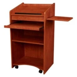 Oklahoma Sound Aristocrat Floor Lectern, Wild Cherry