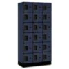 Salsbury Industries® Designer Six Tier Wood Locker, Blue, 3-Wide -Home Furnishing Store 733966 PT Lg