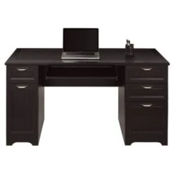 Realspace® Hs-Mg-2072 Espresso Magellan Manager Desk, 58-3/4 X 23-1/4 X 30"