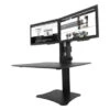 Victor® High Rise Black Dual Monitor Standing Desk Workstation