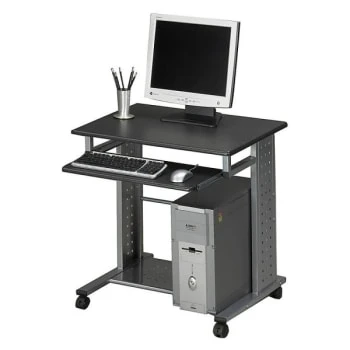 Mayline® Anthracite Metallic Gray Mobile Pc Station, 29-3/4" X 23-1/2" 3 Mayline® Anthracite Metallic Gray Mobile Pc Station, 29-3/4" X 23-1/2"