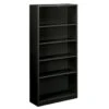 Hon® Brigade 5-Shelf Black Steel Bookcase 2 Hon® Brigade 5-Shelf Black Steel Bookcase -Home Furnishing Store 738990 w MainProductImage BUS Lg