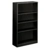 Hon® Brigade 4-Shelf Black Steel Bookcase -Home Furnishing Store 739001 w MainProductImage BUS Lg