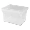 Lorell® Clear Plastic Letter/legal File Storage Box